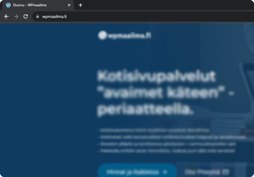 Verkkotunnus selaimessa