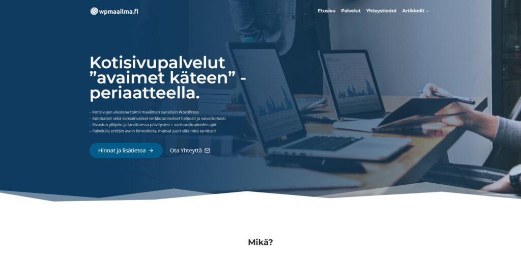 Wpmaailma.fi etusivu
